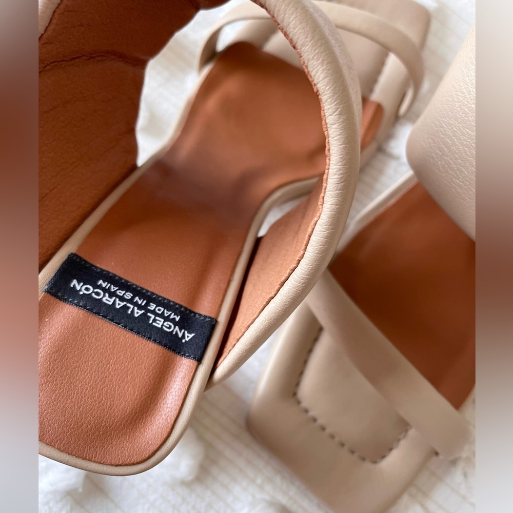 Anthropologie Angel Alarcón Slide Sandal Heels - Picture 4 of 8
